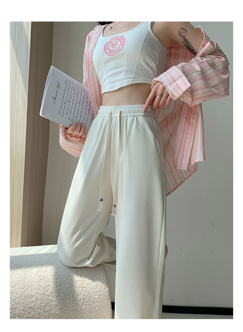 ワイドパンツ レディース ロング スウェットパンツ ガウチョパンツ ストレートパンツ 通勤 秋物 ウエストゴム オフィス ボズボン通学 秋 