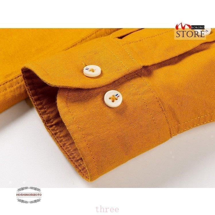 メンズ シャツ カジュアルシャツ 白シャツ長袖 ビジネスシャツ バンドカラーシャツ トップス 無地 スタンド秋物 