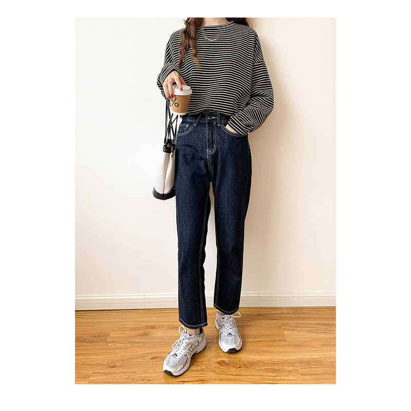 トレーナー レディース ゆったり スウェット カットソー 長袖 可愛い Tシャツ カジュアル おしゃれ プルオーバー ストライプ 大きいサイズ ビッグシルエット 