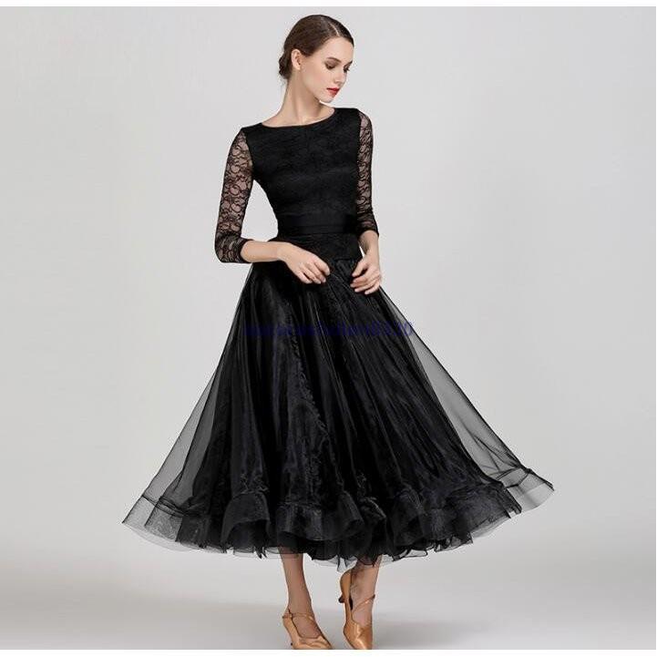 社交ダンス衣装 ワンピース モダンダンス ワルツ専用ドレス レッスン着 ルンバ 練習競技着デモ用 サンバ スタンダード発表会用演出服 