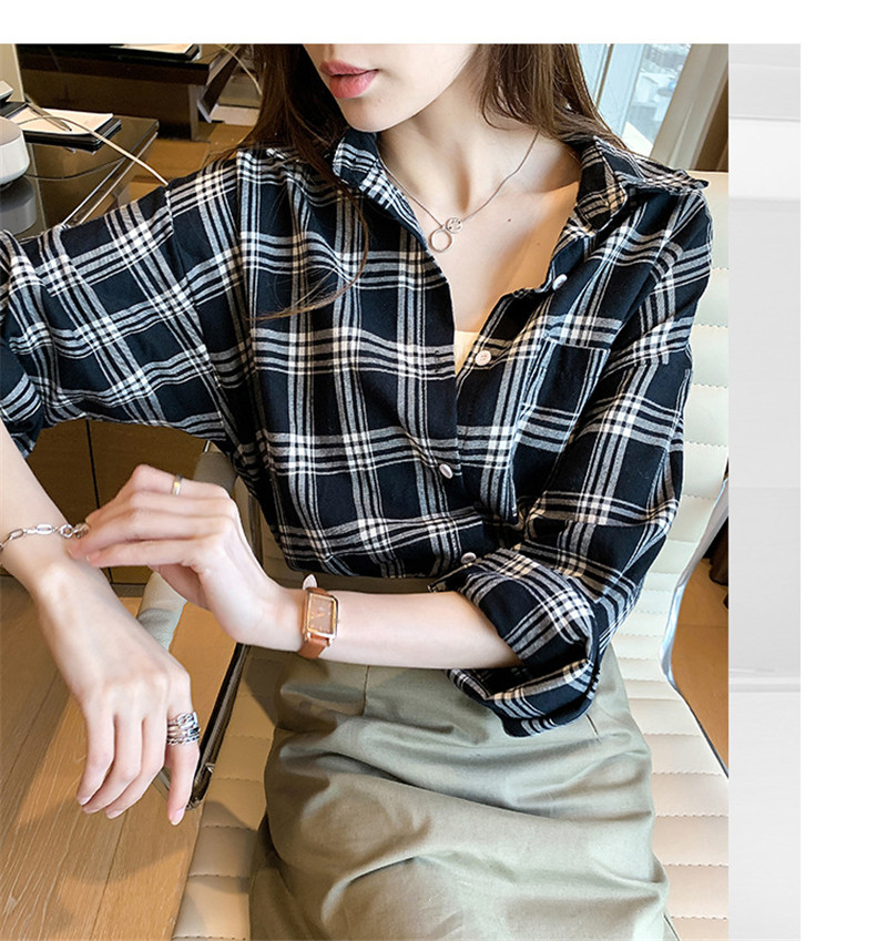 ブラウス レディース 長袖 シャツ チェックシャツ チェック柄 秋 通勤 普段着 フォーマル トップス OL オーバーサイズ オフィス 通勤 