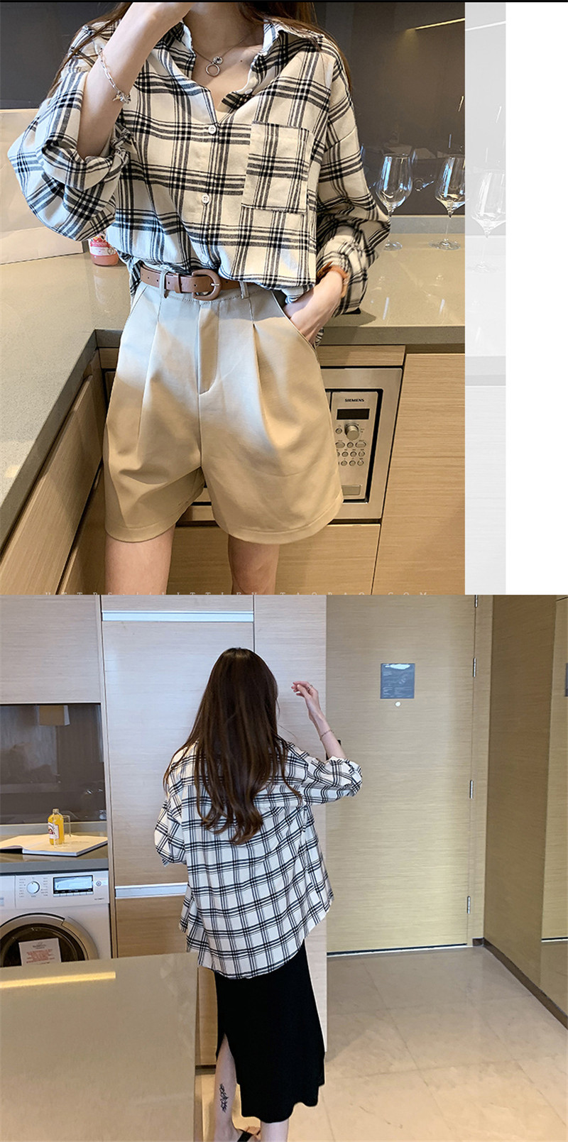 ブラウス レディース 長袖 シャツ チェックシャツ チェック柄 秋 通勤 普段着 フォーマル トップス OL オーバーサイズ オフィス 通勤 