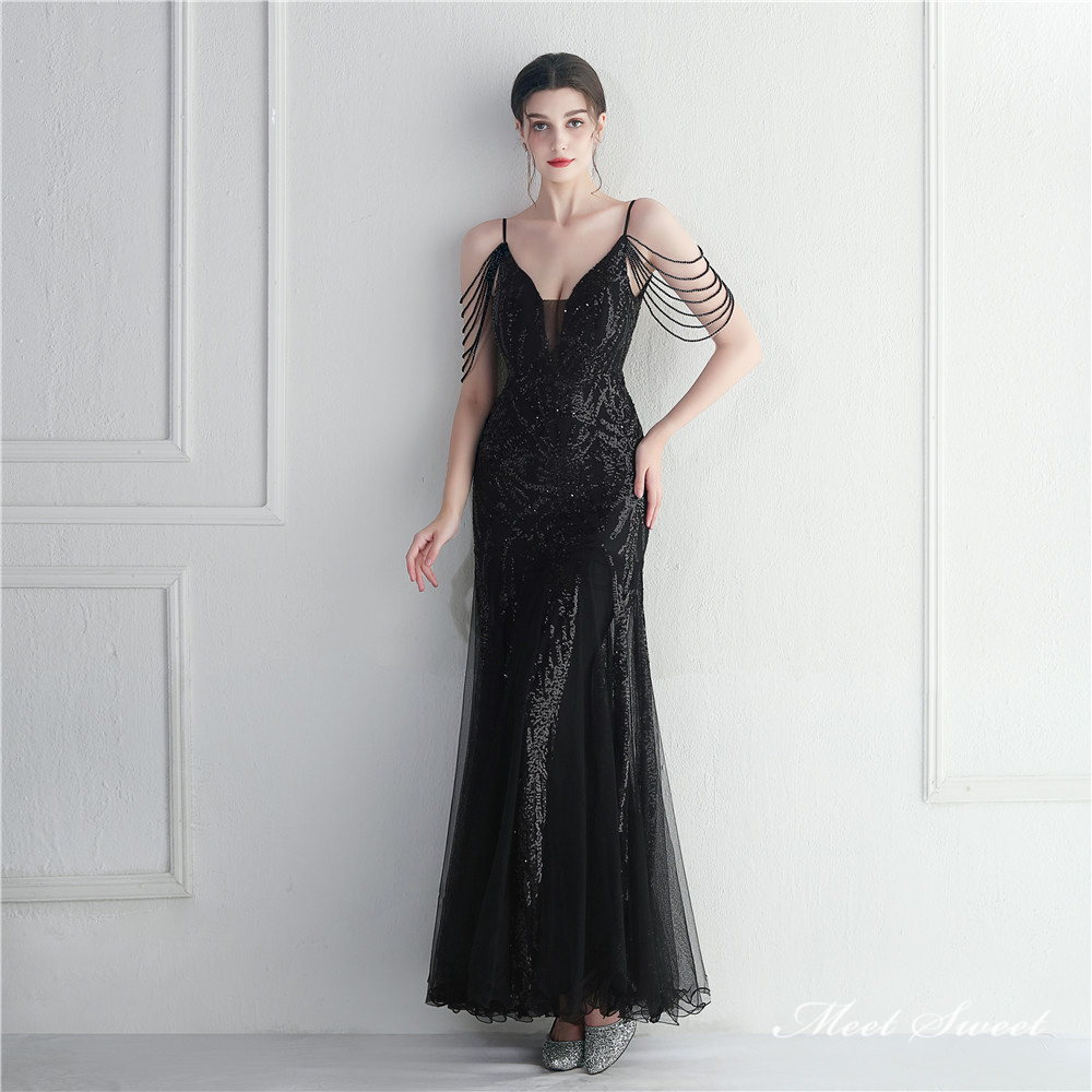 カラードレス マーメイドドレス パーティードレス イブニングドレス チュール 結婚式 二次会 発表会 エレ チュール ファスナー ノースリーブ キラキラ 