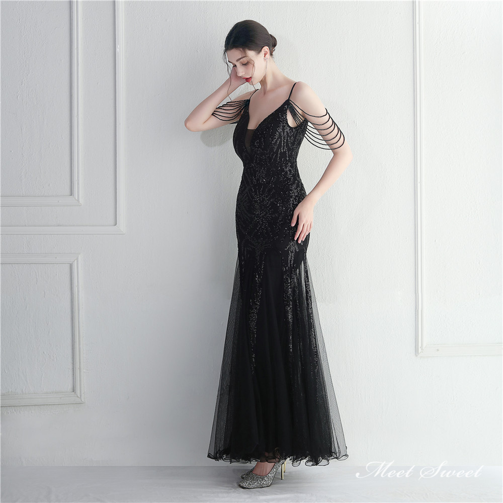 カラードレス マーメイドドレス パーティードレス イブニングドレス チュール 結婚式 二次会 発表会 エレ チュール ファスナー ノースリーブ キラキラ 