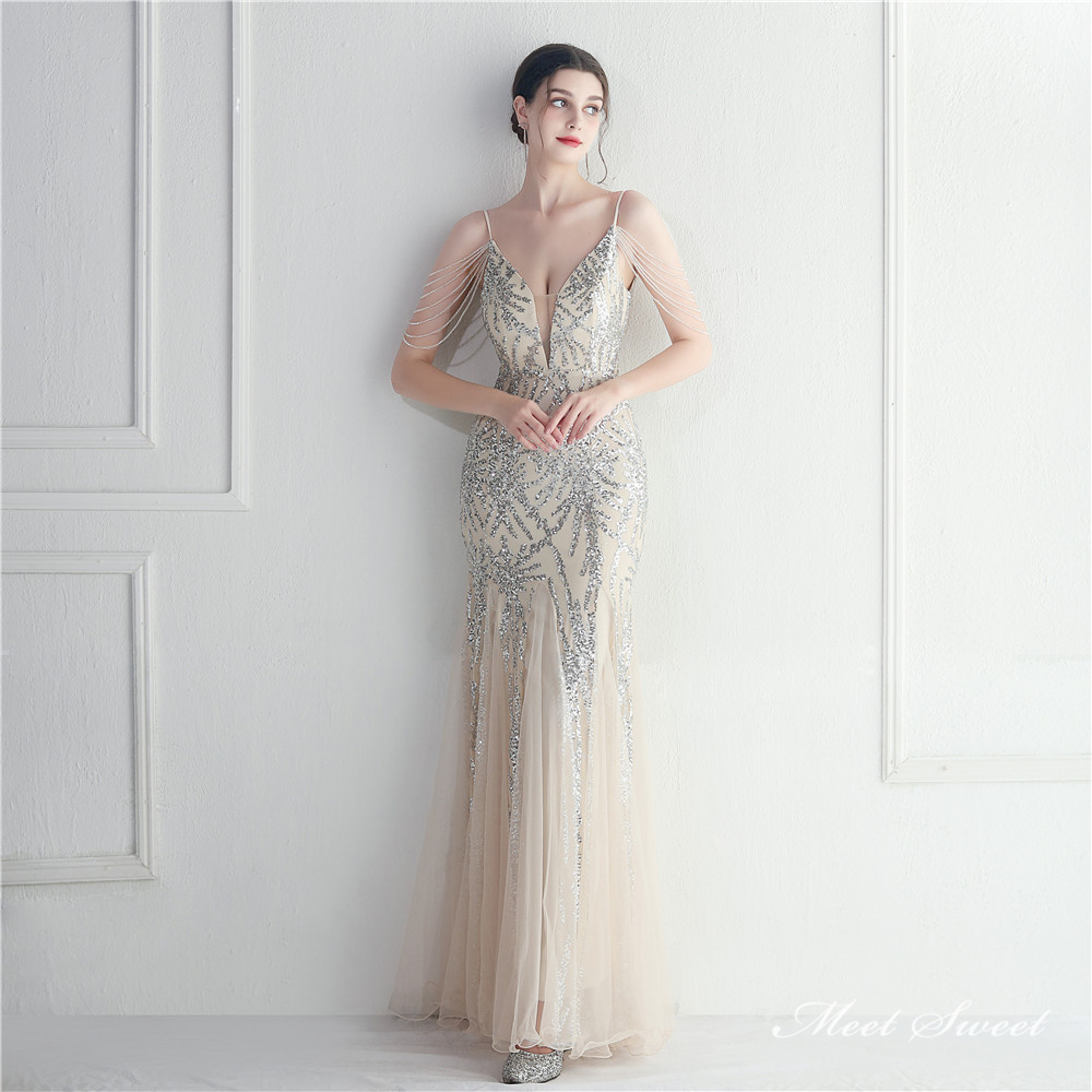 カラードレス マーメイドドレス パーティードレス イブニングドレス チュール 結婚式 二次会 発表会 エレ チュール ファスナー ノースリーブ キラキラ 