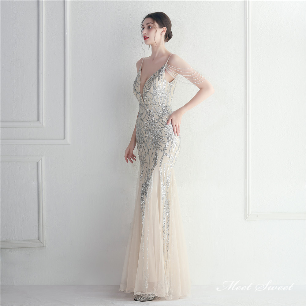 カラードレス マーメイドドレス パーティードレス イブニングドレス チュール 結婚式 二次会 発表会 エレ チュール ファスナー ノースリーブ キラキラ 