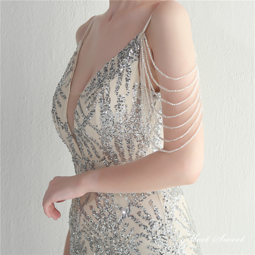 カラードレス マーメイドドレス パーティードレス イブニングドレス チュール 結婚式 二次会 発表会 エレ チュール ファスナー ノースリーブ キラキラ 