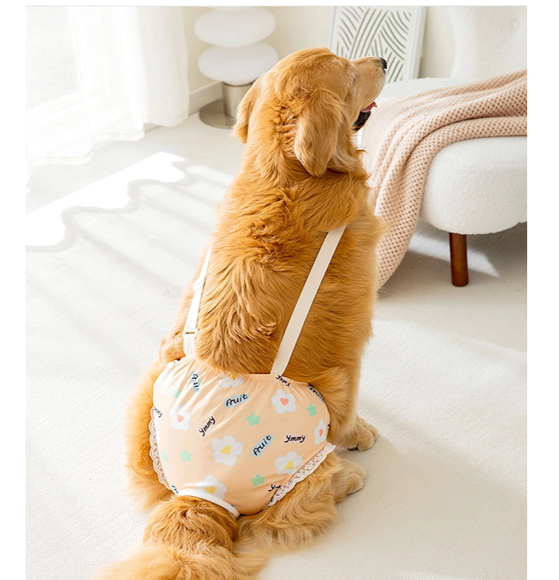 中大型犬用オムツカバー 犬用生理パンツ サニタリーパンツ マナーウェア ドッグウェア 犬服 サスペンダー付 おむつカバー マーキング防止 介護用 しつけ用品 