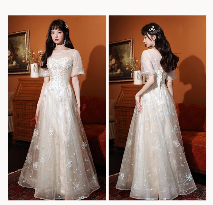 イブニングドレス 結婚式ドレス パーティードレス プリンセス風ドレス 高校生 演奏会ドレス 花嫁ドレス 披露宴 同窓会 チュール 発表会 呼ばれ謝恩会 