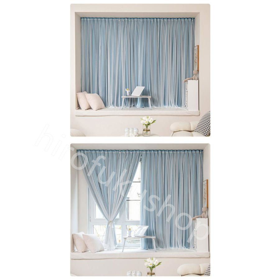 レースカーテン 1枚 UVカット 遮光 おしゃれ カーテン 丈直し シンプル省エネ UVカット 洗濯 フック インテリア 洗える 無地 遮熱 透光 