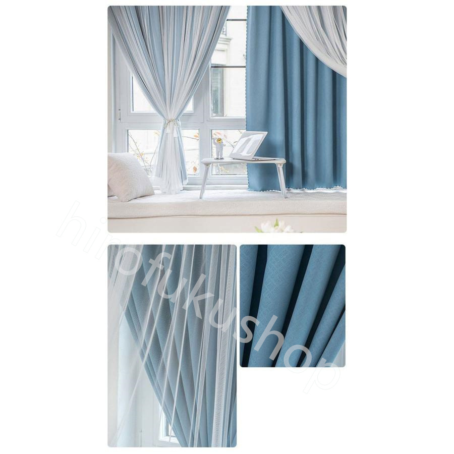 レースカーテン 1枚 UVカット 遮光 おしゃれ カーテン 丈直し シンプル省エネ UVカット 洗濯 フック インテリア 洗える 無地 遮熱 透光 