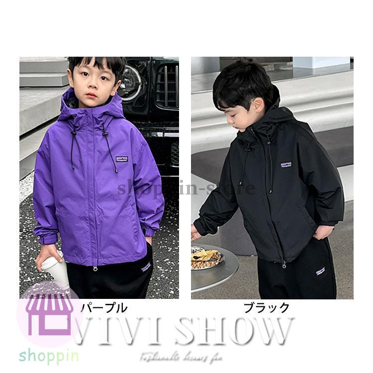 キッズ アウター 長袖 トップス フードつき カジュアル ゆったり シンプル 着やすい ジップおしゃれ ノーハイネック あわせやすい 動きやすい 