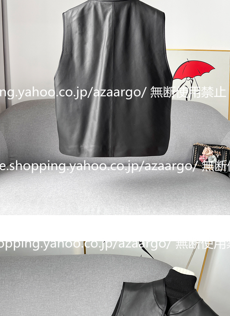 春夏秋冬 。 ベスト レディース レザーベスト 羊革 おしゃれ チョッキ 通勤 フォーマル ジレベスト ベスト前開き バイク用ベスト カジュアル 