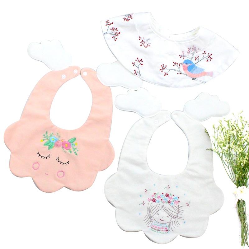 よだれかけ ベビースタイ 可愛い 2枚セット ベビーグッズ 赤ちゃん プレゼント 出産祝い かわいい 男の子 おしゃれ 女の子 お食事エプロン 