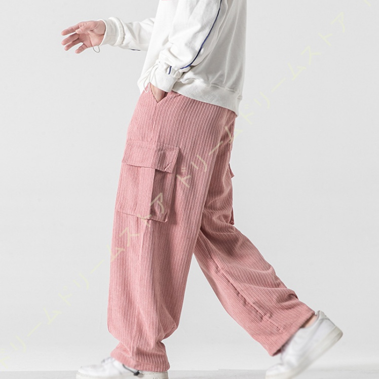 ワイドパンツ メンズ 冬 ワイド パンツ カーゴパンツ 秋 ワイドパンツ コーデュロイパンツ 大きいサイズ 冬 ゆったり 冬服 パンツ パンツ ウエストゴム 秋服 