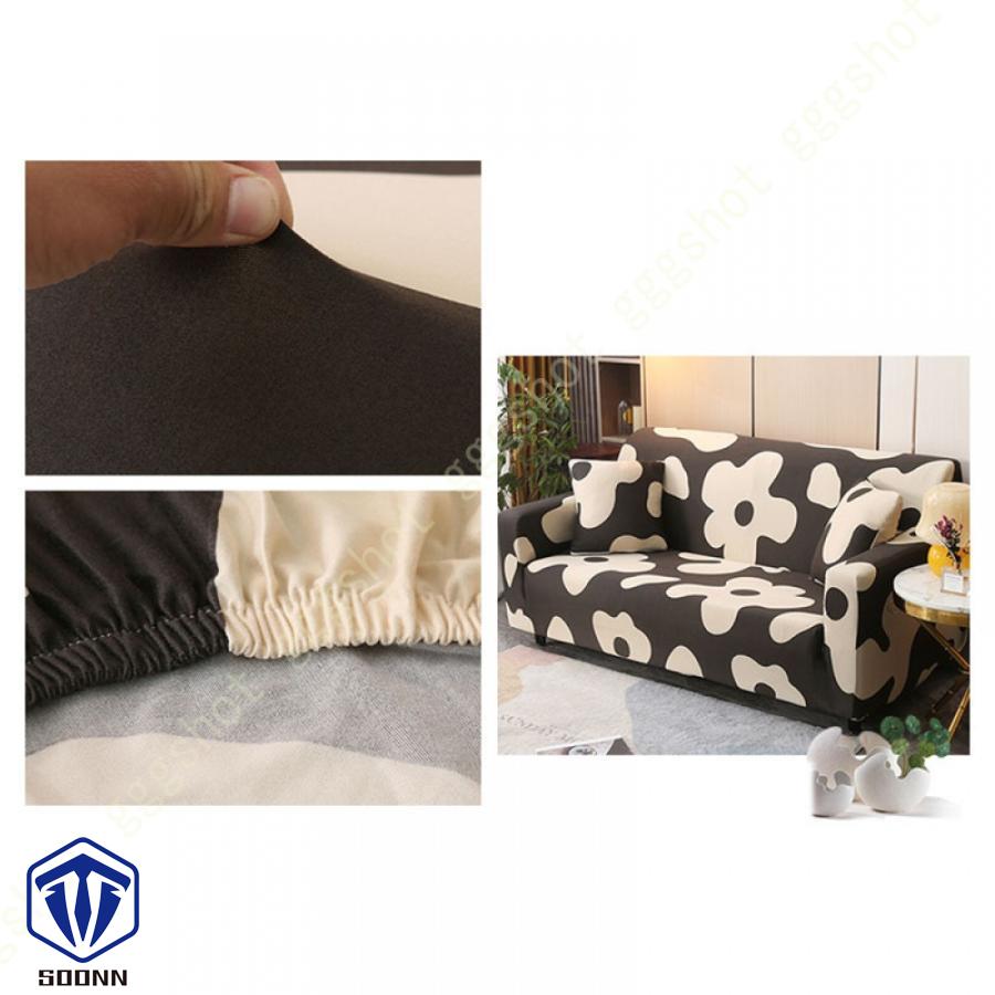 ソファカバー 3人がけ 肘あり ハイバック ストレッチ ぴったりタイプ 花柄 肌触りいい 一体型 柔らかい 汎用 ウォッシャブルズレない 洗える モダン 肘付き 