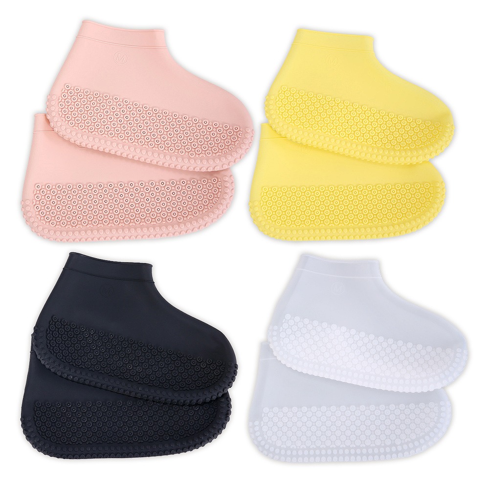 カバー 防水 2足セット レディース メンズ シリコン バイク 男女兼用 雨具自転車 おすすめ 靴カバー 長靴 丈夫 雨具 通学 耐摩耗 滑り止め 。 