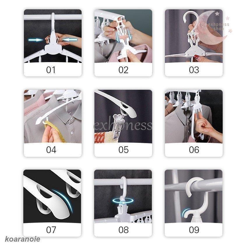 ワンタッチハンガー 8連 ハンガー ワンタッチ 便利グッズ 便利 スリム 収納 Tシャツ 物干しハンガー ワイシャツ 洗濯 ハンガーラック 