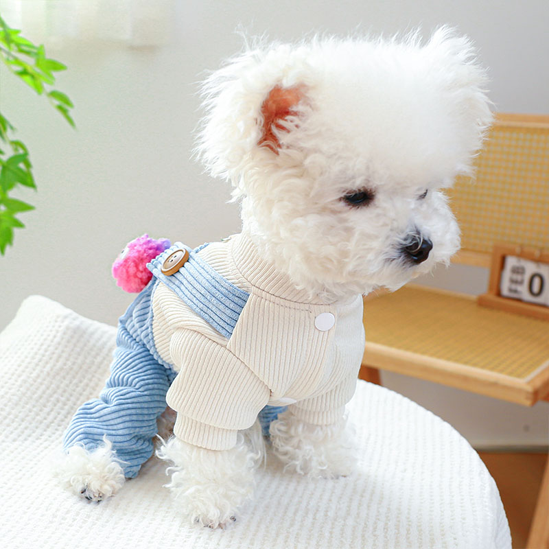 ペットウェア ペット用品 犬 猫 犬の服 洋服 部屋着 オールインワン 春秋 おしゃれ 小型犬 寝間着 かわいい パンツ 安い お出かけ お散歩 