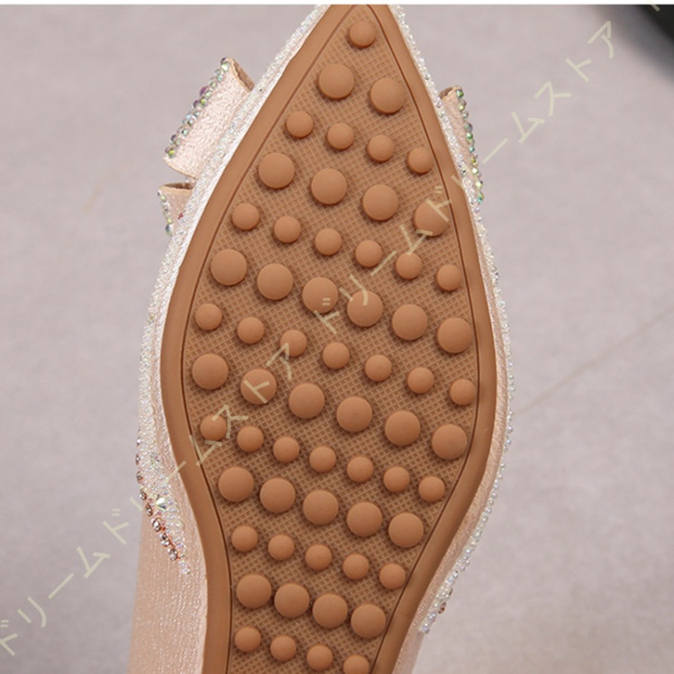 パンプス 美脚 レディース コンフォートビジュー リボン ウェッジソール ローファー ファッション 女性 脚長 婦人 5CM おしゃれ 軽量 カジュアル 