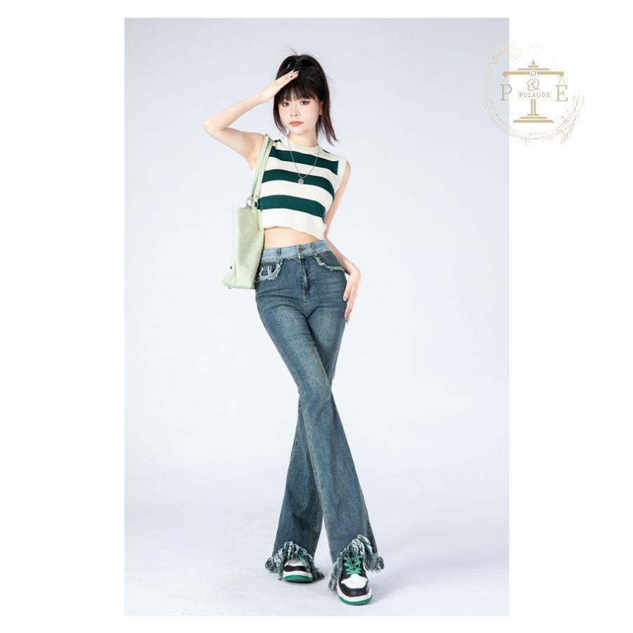 デニムパンツ レディース ジーンズ ジーパン バギーパンツ ガウチョパンツ 春夏秋 ワイドパンツ 美シルエット ファッション ゆったり 