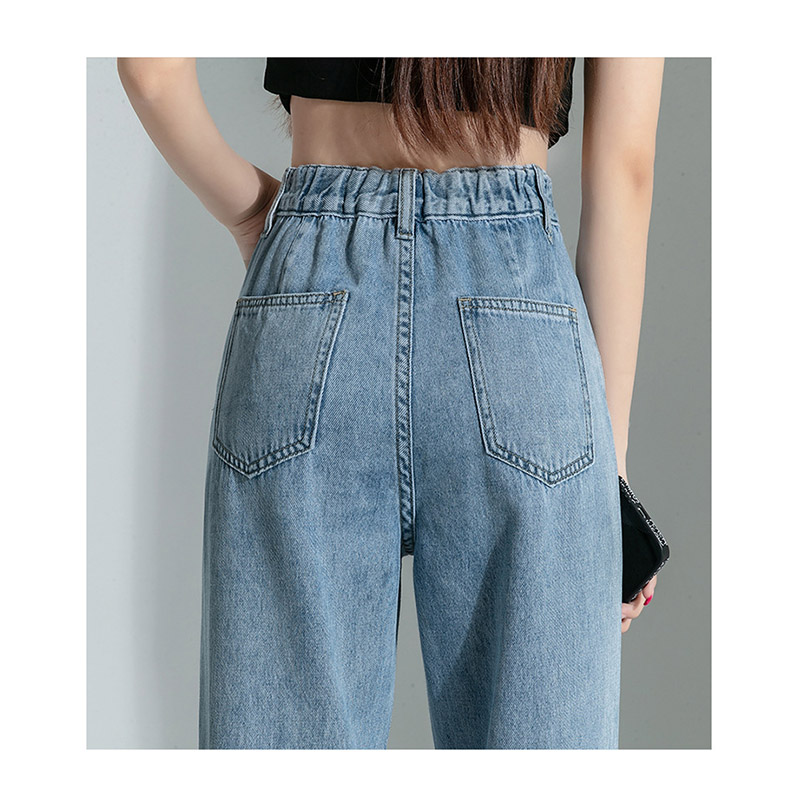 デニム レディース パンツ デニムパンツ ジーンズ ひんやり 涼しい ゴム 夏 ワイドパンツ 薄手 体型カバー ボ春 ハイウエスト 速乾 
