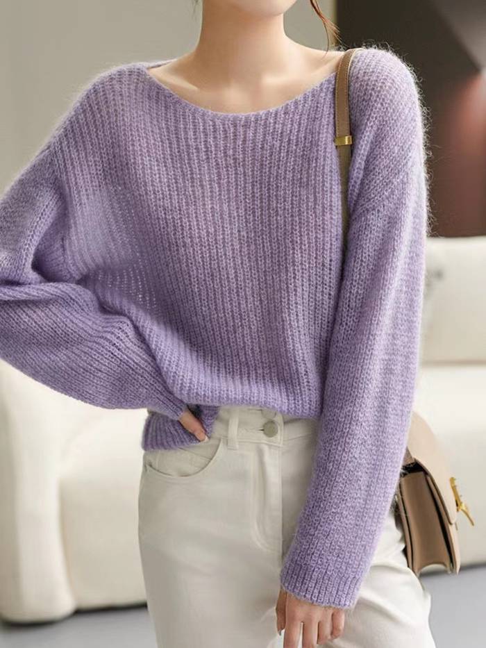 セーター ふわふわ ニット レディース 秋 トップス セーター チュニック 長袖 優雅 早秋新作 ゆるニット プルオーバー上品 ニットトップス 