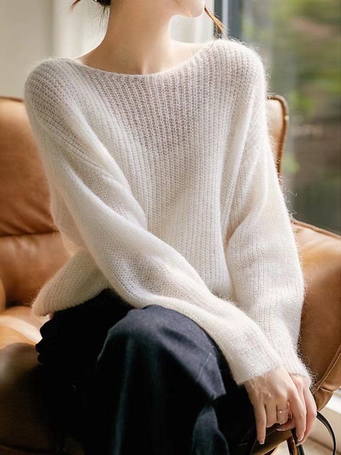 セーター ふわふわ ニット レディース 秋 トップス セーター チュニック 長袖 優雅 早秋新作 ゆるニット プルオーバー上品 ニットトップス 