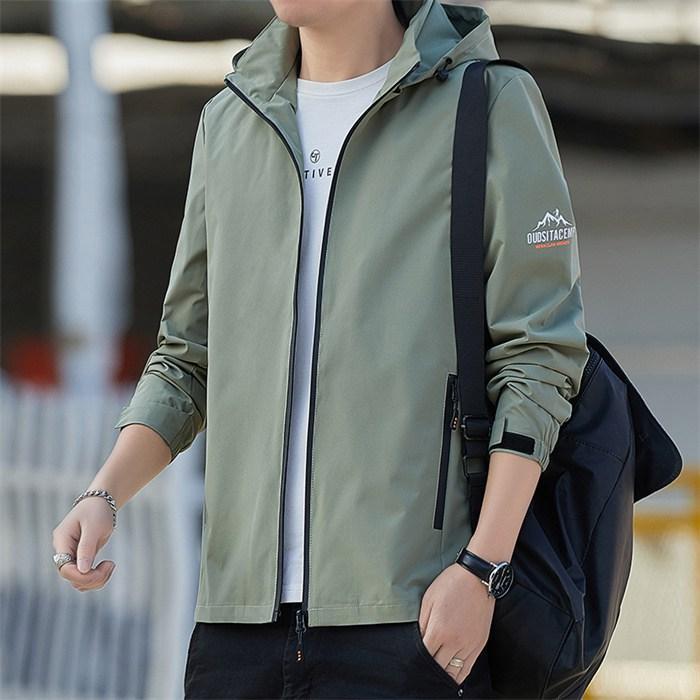 マウンテン秋 メンズ 長袖 ジップアップ フード付き ライトアウター カジュアル かっこいい おしゃれ トップス 