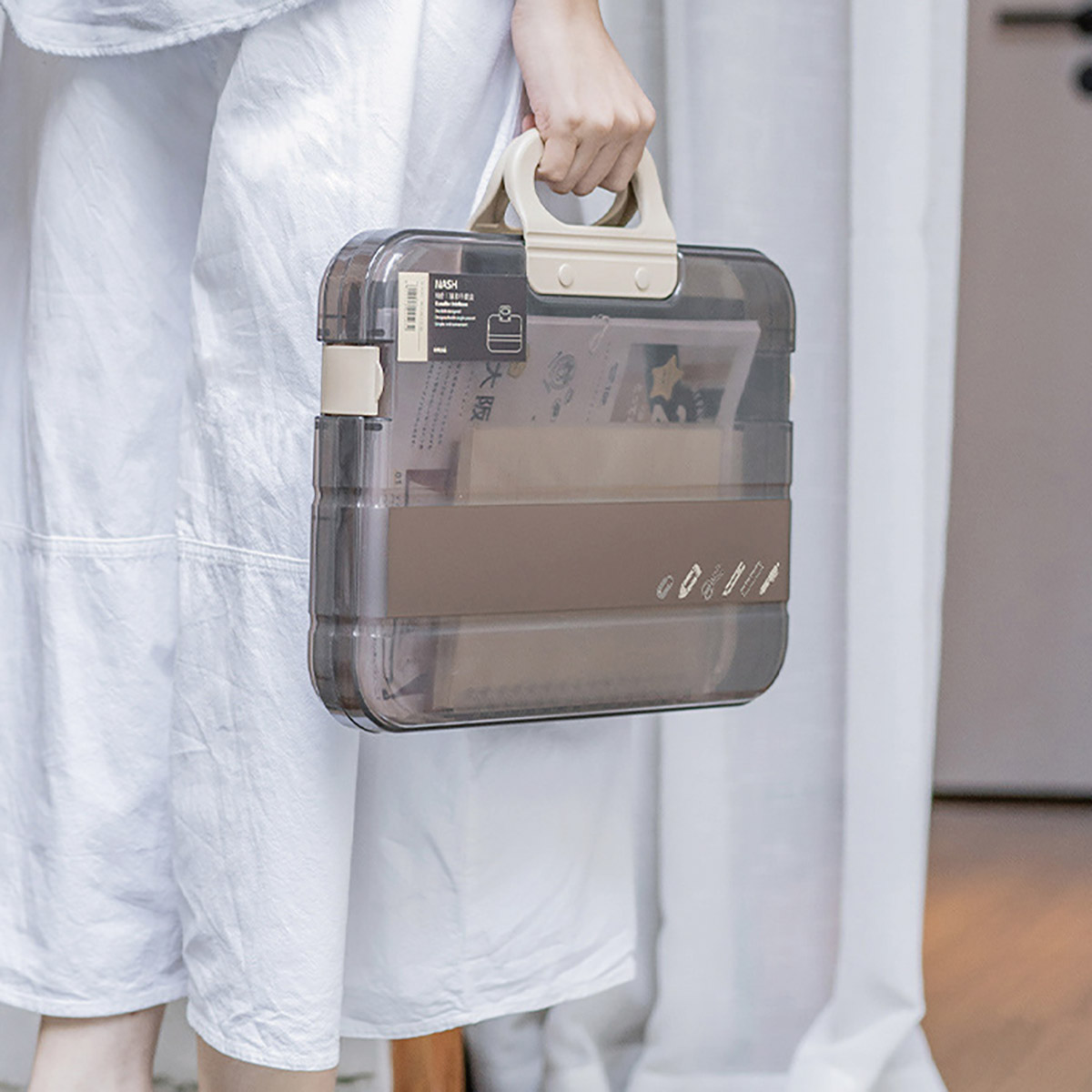 クリアファイルバッグ ファイルバッグ 書類入れ バッグ A4 クリア 書類 収納ケース 