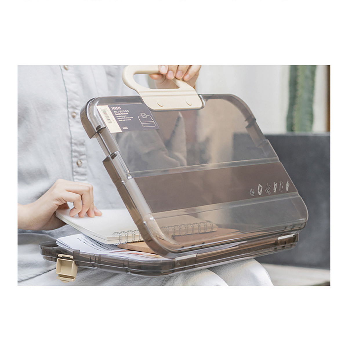 クリアファイルバッグ ファイルバッグ 書類入れ バッグ A4 クリア 書類 収納ケース 