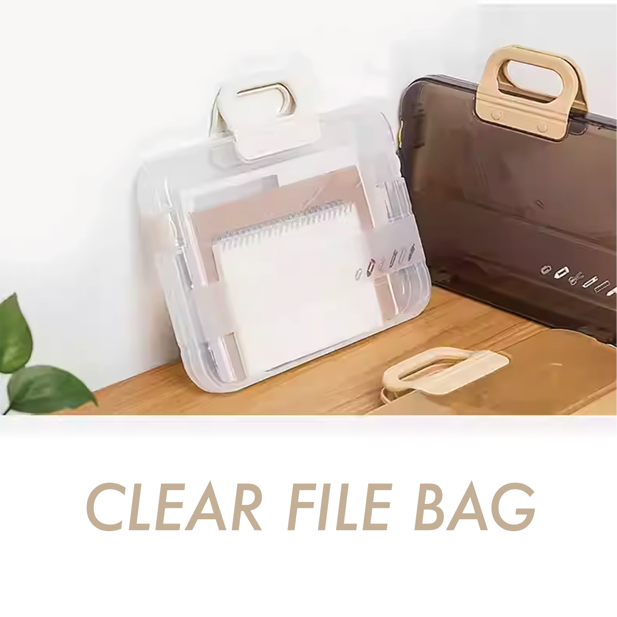 クリアファイルバッグ ファイルバッグ 書類入れ バッグ A4 クリア 書類 収納ケース 