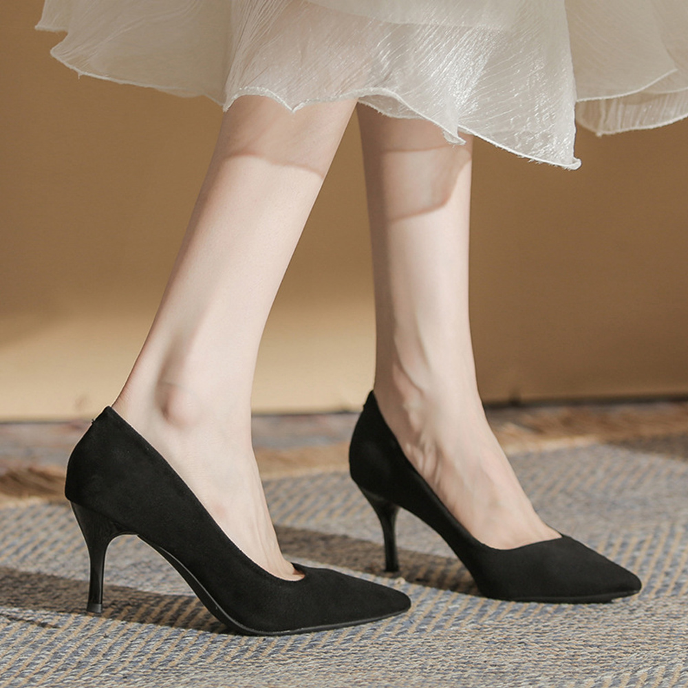 パンプス ポインテッドトゥ ハイヒール  