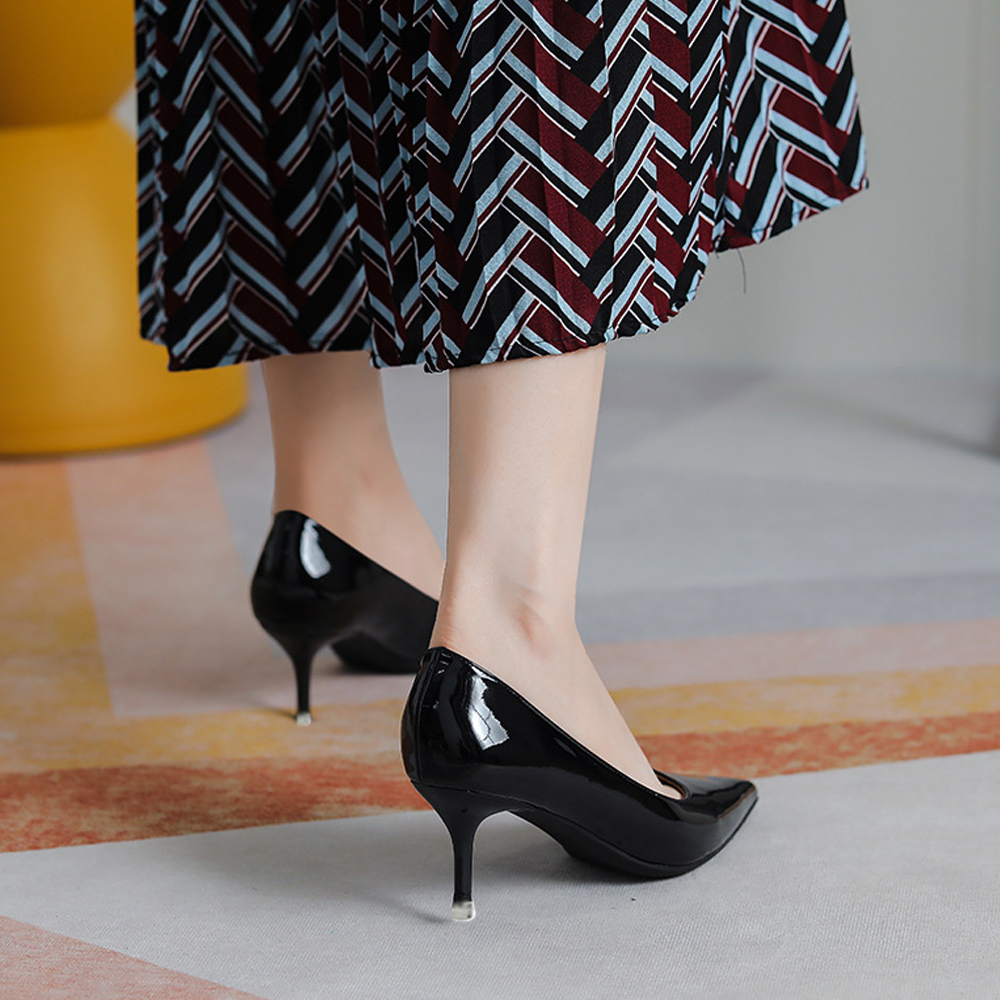 パンプス ポインテッドトゥ ハイヒール  