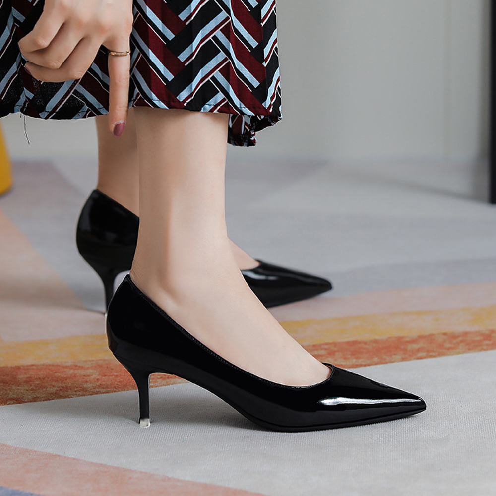 パンプス ポインテッドトゥ ハイヒール  