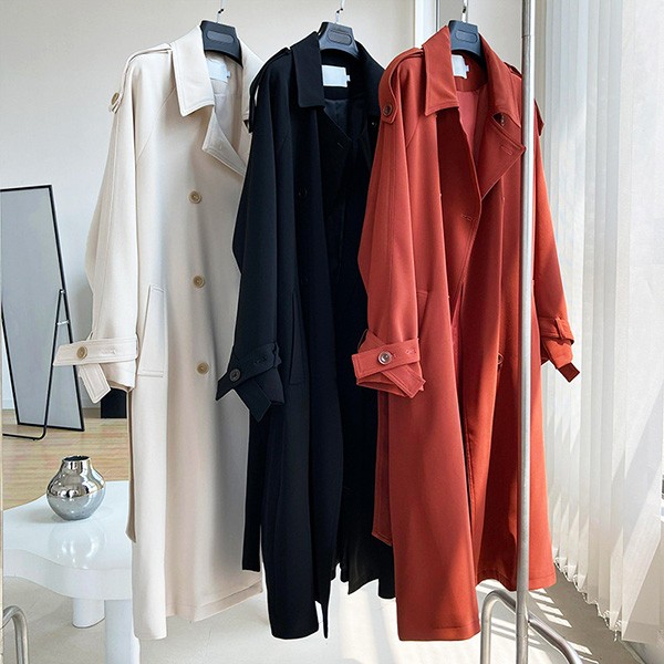 トレンチコート レディース 秋コート 小柄 着やせ 大きいサイズ 秋服 春 秋物 トレンチ ネイビー ベージュ アウター 秋 コート 