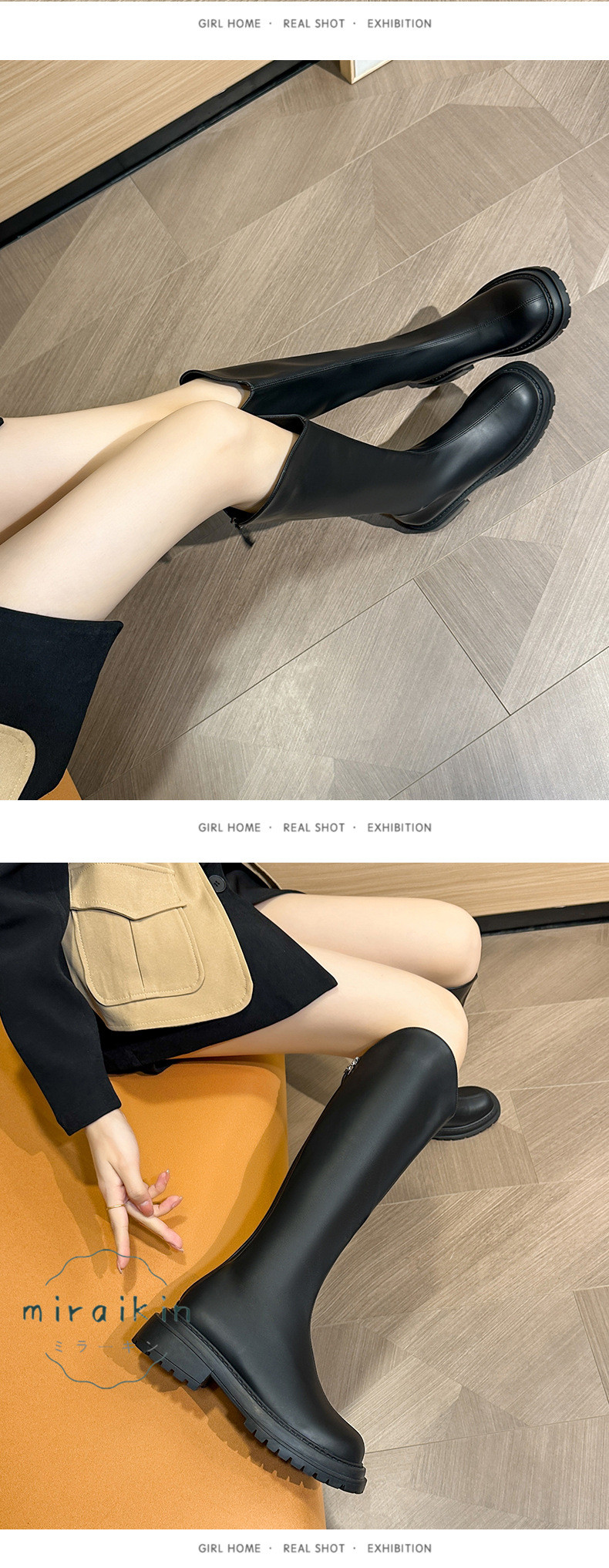 ロングブーツ レディース ブーツ シンプル 秋冬 ヒール 履きやすい 大きいサイズ お出掛け 美脚 通学 通勤 ローヒール 厚底 幅広 痛くない 裏起毛 歩きやすい 