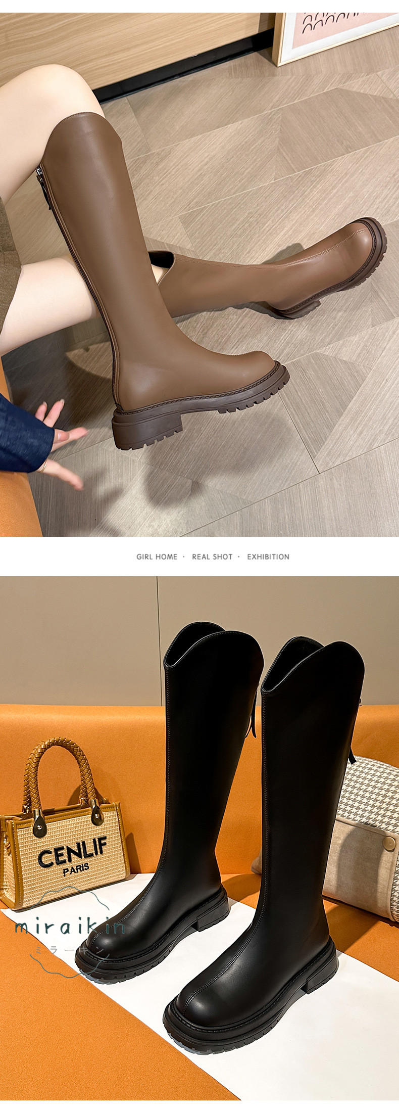 ロングブーツ レディース ブーツ シンプル 秋冬 ヒール 履きやすい 大きいサイズ お出掛け 美脚 通学 通勤 ローヒール 厚底 幅広 痛くない 裏起毛 歩きやすい 
