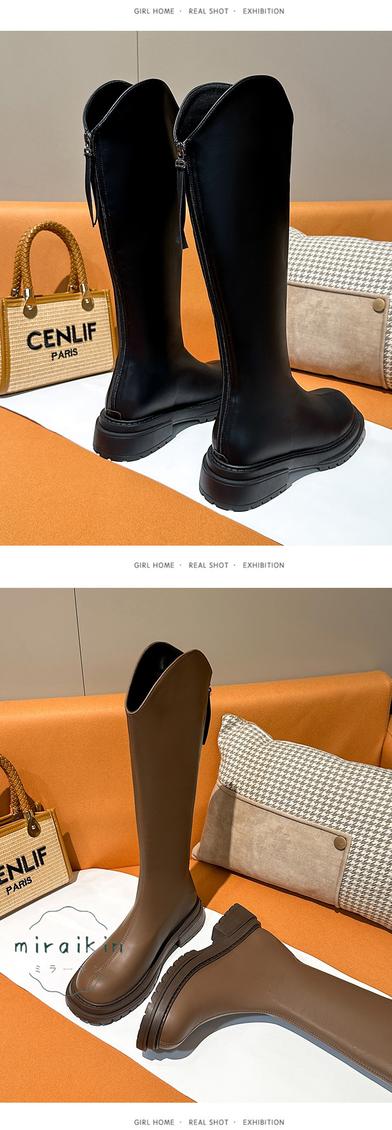 ロングブーツ レディース ブーツ シンプル 秋冬 ヒール 履きやすい 大きいサイズ お出掛け 美脚 通学 通勤 ローヒール 厚底 幅広 痛くない 裏起毛 歩きやすい 