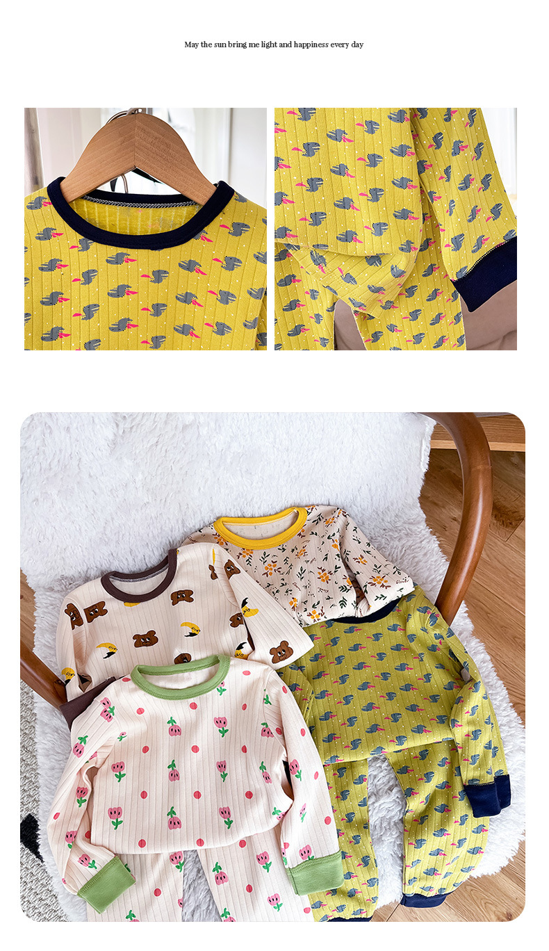 パジャマ ベビー キッズ 長袖 子供 こども 幼児 おしゃれ 綿 部屋着 秋 冬 コットン かわいい 子供服 男の子 上下セット 長ズボン 寝巻き 女の子 ルームウエア 