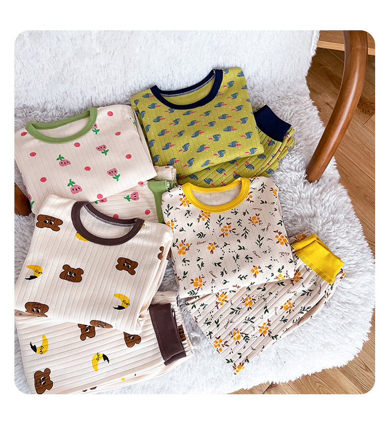 パジャマ ベビー キッズ 長袖 子供 こども 幼児 おしゃれ 綿 部屋着 秋 冬 コットン かわいい 子供服 男の子 上下セット 長ズボン 寝巻き 女の子 ルームウエア 