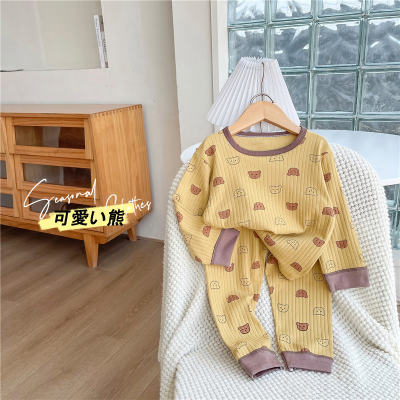 パジャマ ベビー キッズ 長袖 子供 こども 幼児 おしゃれ 綿 部屋着 秋 冬 コットン かわいい 子供服 男の子 上下セット 長ズボン 寝巻き 女の子 ルームウエア 