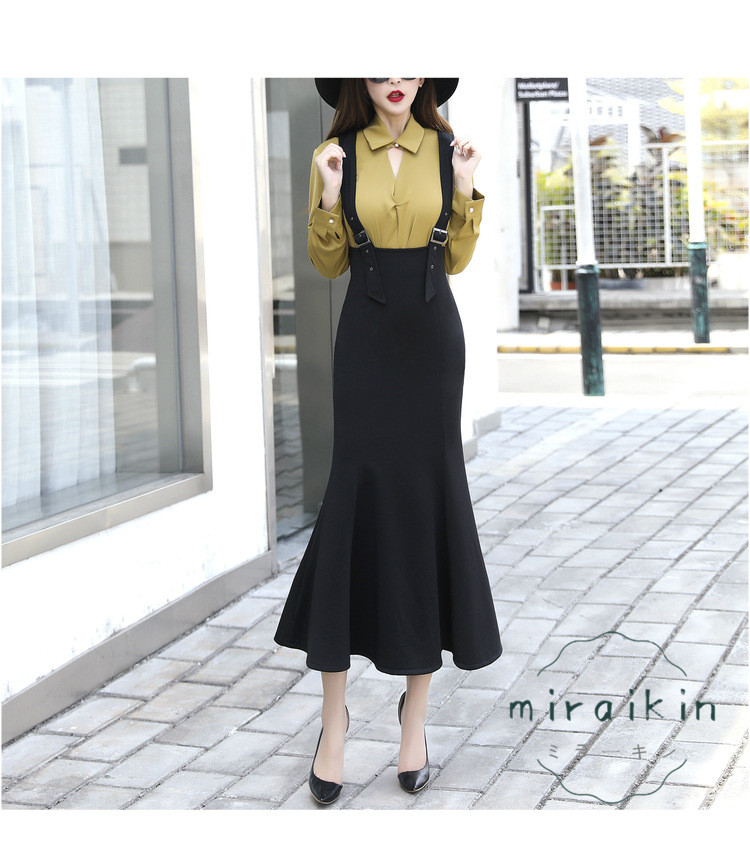 ジャンパースカート サロペット ジャンスカ キャミワンピース レディース ワンピース 重ね着 マーメイドスカート オールインワン 30代 可愛い 送料無料 20代 