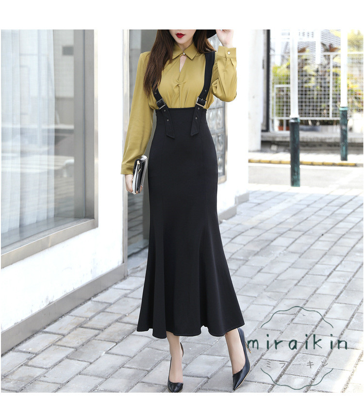 ジャンパースカート サロペット ジャンスカ キャミワンピース レディース ワンピース 重ね着 マーメイドスカート オールインワン 30代 可愛い 送料無料 20代 