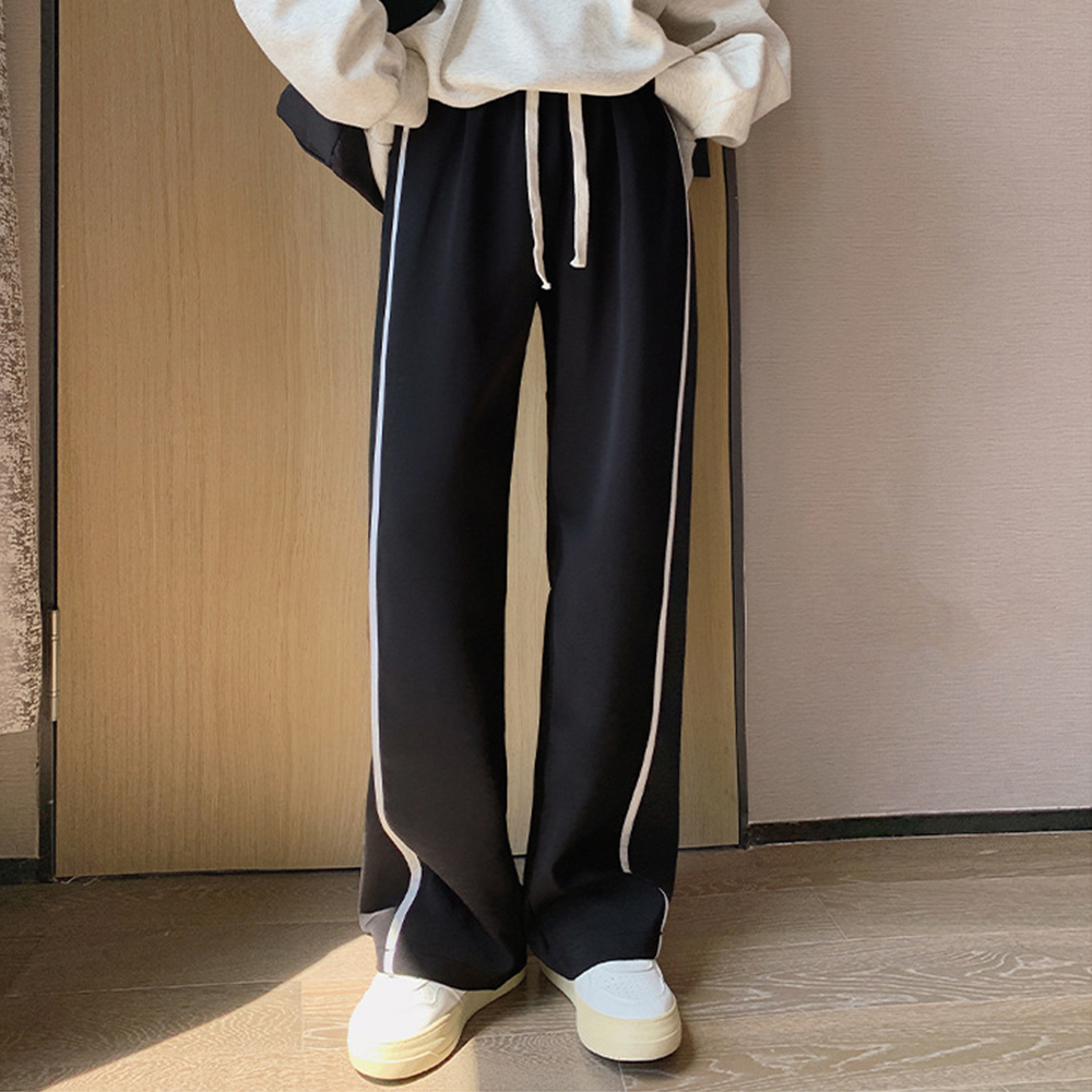 スウェットパンツ ライン レディース韓国  