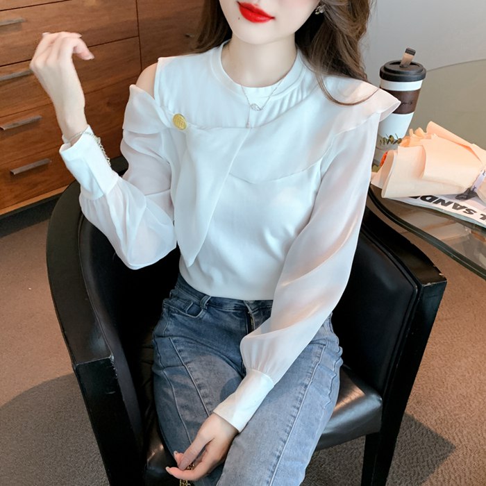 ブラウス 長袖 レディース リボンブラウス シフォンシャツ 新生活 ファッション 女性 面接 七五三 柔らか 卒業式 入園式 肌触り 
