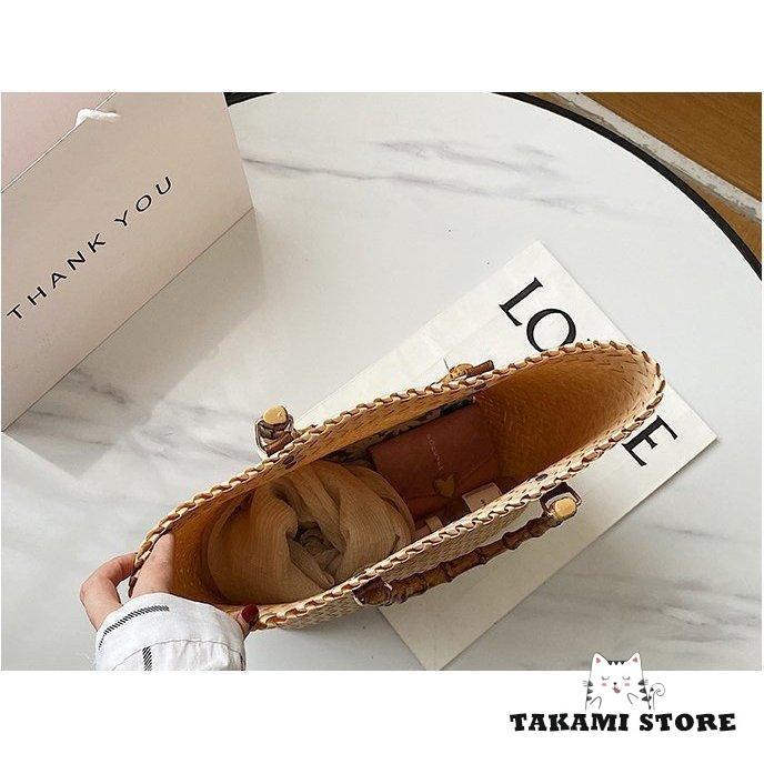 おしゃれ トートバッグ ストローバッグ カゴバッグ ハンドバッグ 手提げバッグ かわいい シンプル カジュアル 鞄 かばん ナチュラル 