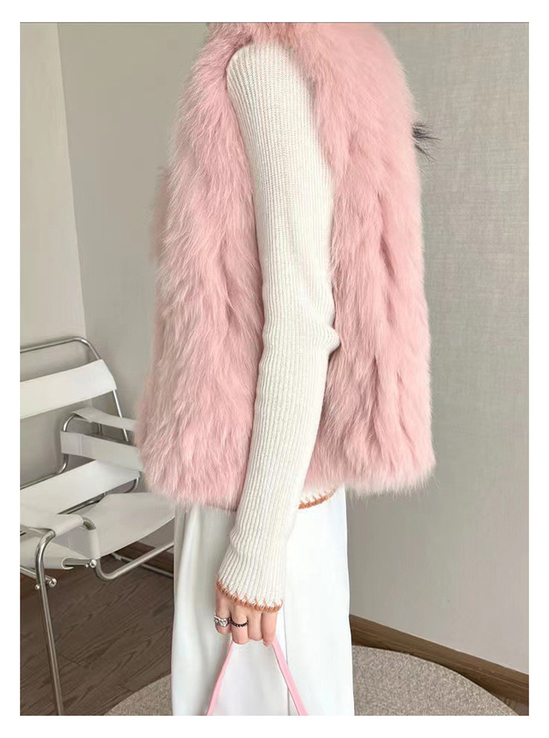 ファーベスト 5カラー展開 レディース ショート ソフトな毛並み◎高見え◎ ジレ ふわふわ ベスト 前開き フェイクファー 秋 羽織り トップス 