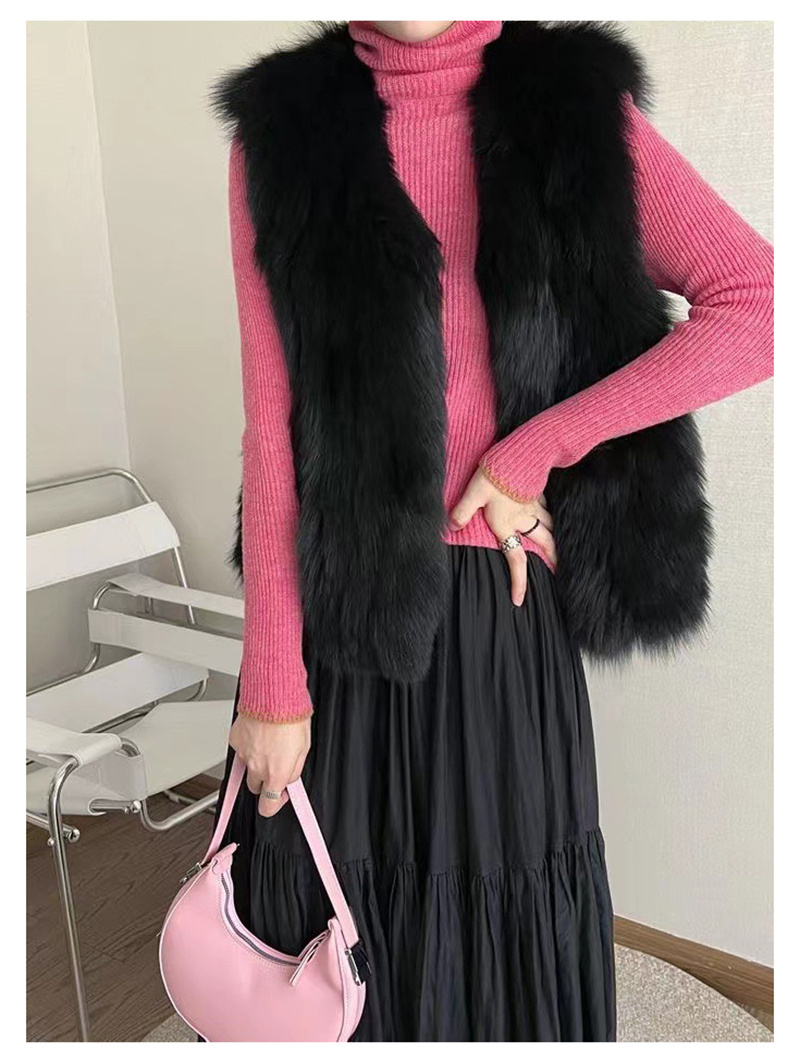 ファーベスト 5カラー展開 レディース ショート ソフトな毛並み◎高見え◎ ジレ ふわふわ ベスト 前開き フェイクファー 秋 羽織り トップス 