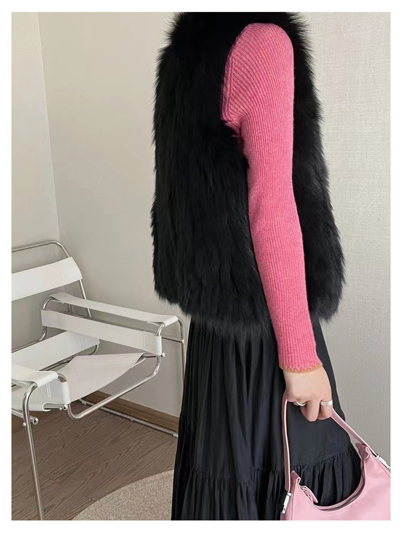 ファーベスト 5カラー展開 レディース ショート ソフトな毛並み◎高見え◎ ジレ ふわふわ ベスト 前開き フェイクファー 秋 羽織り トップス 